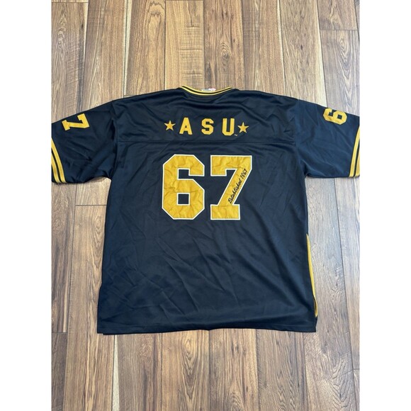ASU Hornets Big Boy Gear Jersey Size 4XL #67 Black And Yellow Throwbacks Jersey - Picture 4 of 5